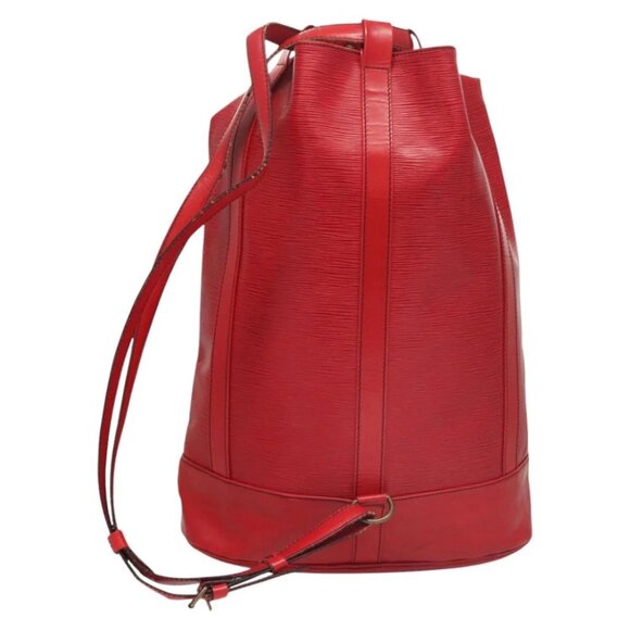 LOUIS VUITTON Epi Randonnee GM Shoulder Bag Red M43087 LV Auth 117765 - Picture 3 of 16